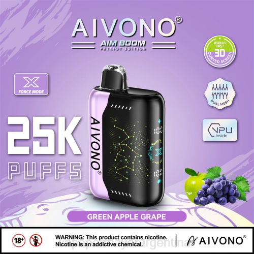 Vapeo Al Por Mayor - Aivono AIM BOOM 25000 uva manzana verde 02BD346