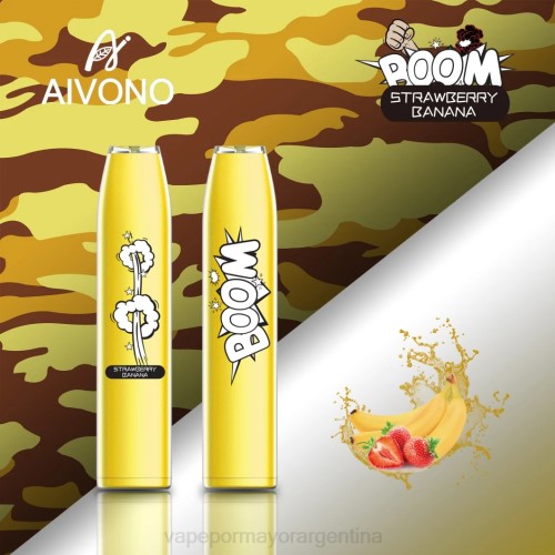 Vaporizador Al Por Mayor - Aivono AIM BOOM 600 plátano fresa 02BD363