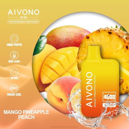 Productos De Vapeo Al Por Mayor - Aivono AIM BOXX 4000 mango piña durazno 02BD219