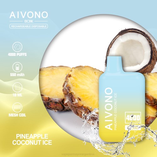 Vape Argentina - Aivono AIM BOXX 4000 hielo de piña y coco 02BD222