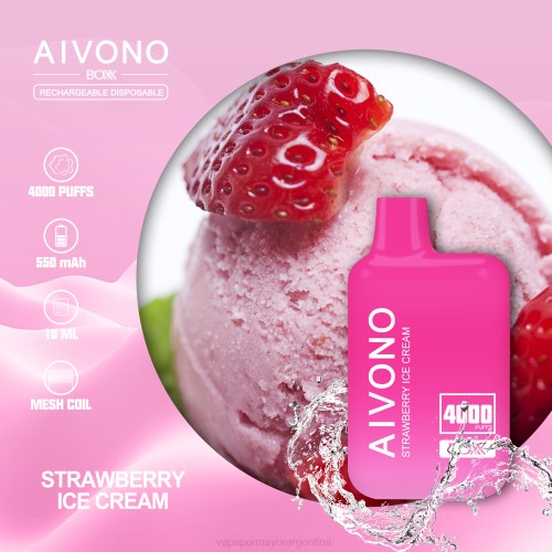 Vape Por Mayor Argentina - Aivono AIM BOXX 4000 helado de fresa 02BD221