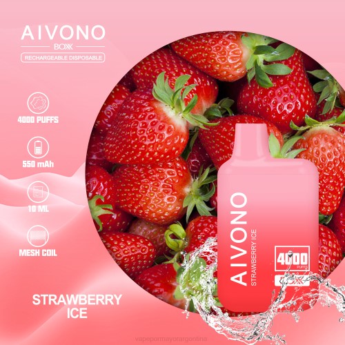 Vapeo Al Por Mayor - Aivono AIM BOXX 4000 hielo de fresa 02BD226