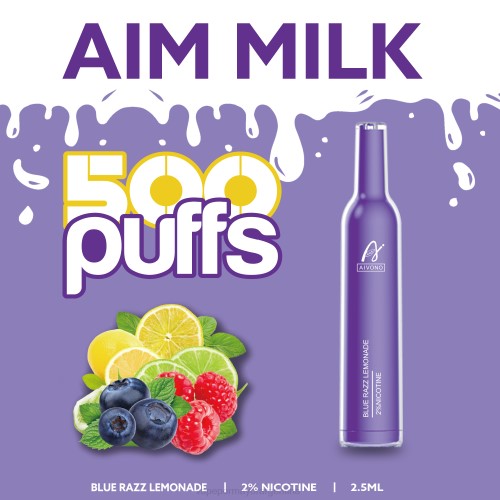 Vaporizador Desechable Al Por Mayor - Aivono AIM MILK 500 limonada azul razz 02BD264