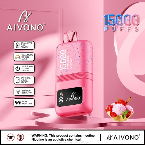 Vapeo Al Por Mayor - Aivono AIM magic 15000 helado de fresa 02BD66