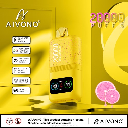 Vaporizador Al Por Mayor - Aivono AIM magic 20000 hielo de limon rosa 02BD83