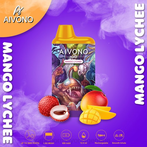 Tienda De Vapeo Al Por Mayor - Aivono AIM MAGIC cigarrillo de caja de 5800 bocas lichi de mango 02BD98
