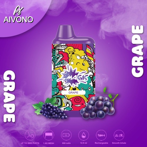 Vape Argentina - Aivono AIM MAGIC cigarrillo de caja de 5800 bocas uva 02BD92