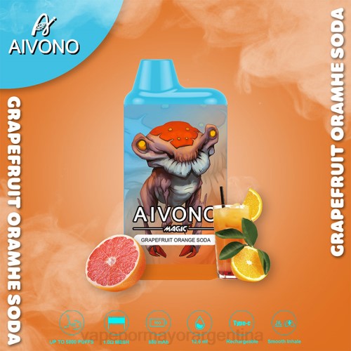Vape Por Mayor Argentina - Aivono AIM MAGIC cigarrillo de caja de 5800 bocas refresco de pomelo y naranja 02BD101