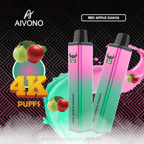 Distribuidor Vapeo Al Por Mayor - Aivono AIM FREAK 4000 guayaba manzana roja 02BD257
