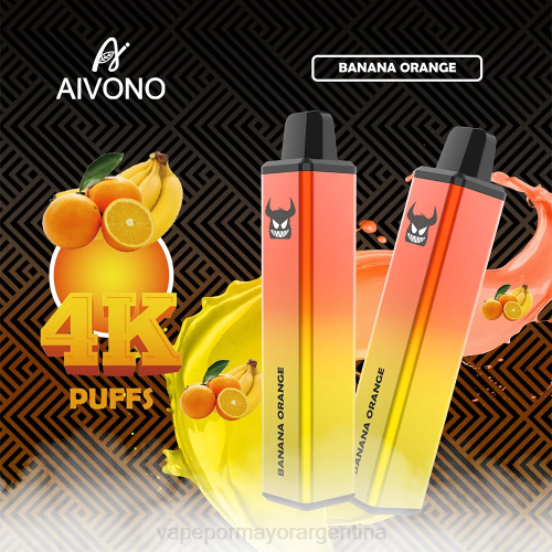 Tienda De Vapeo Al Por Mayor - Aivono AIM FREAK 4000 plátano naranja 02BD258