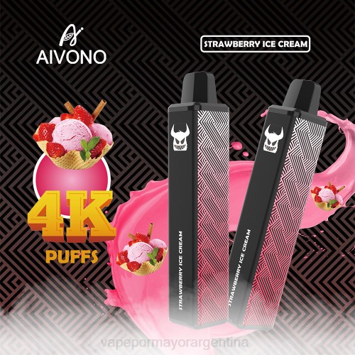 Vaporizador Al Por Mayor - Aivono AIM FREAK 4000 helado de fresa 02BD263
