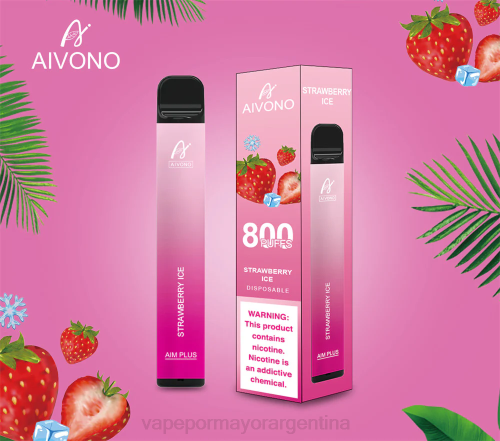 Vaporizador Al Por Mayor - Aivono AIM PLUS 800 hielo de fresa 02BD193