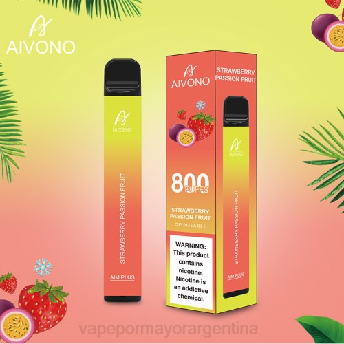 Venta De Vaporizadores Al Por Mayor - Aivono AIM PLUS 800 fruta de la pasión fresa 02BD195