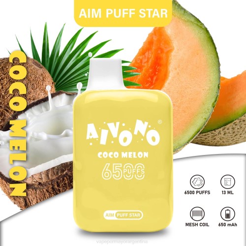 Distribuidor Vapeo Al Por Mayor - Aivono AIM PUFF STAR 6500 cocomelón 02BD297