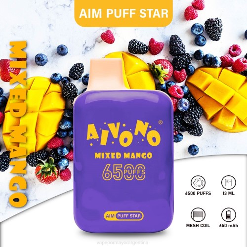 Vapeo Al Por Mayor - Aivono AIM PUFF STAR 6500 mango mixto 02BD296