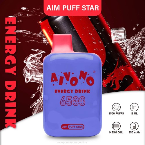 Vaporizador Al Por Mayor - Aivono AIM PUFF STAR 6500 bebida energética 02BD293