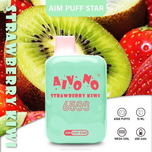 Vaporizador Desechable Al Por Mayor - Aivono AIM PUFF STAR 6500 kiwi fresa 02BD294