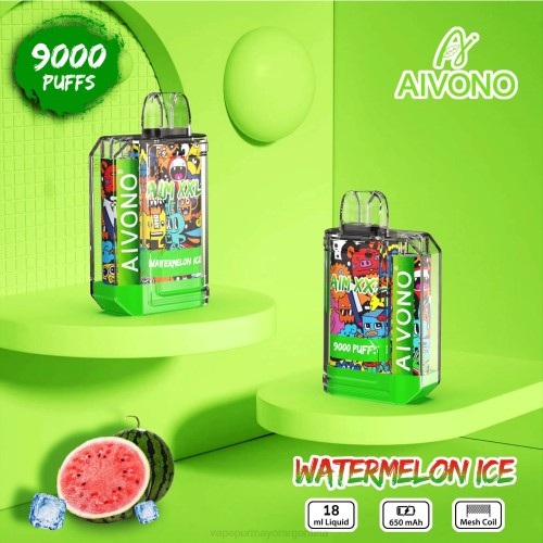 Tienda De Vapeo Al Por Mayor - Aivono AIM XXL 9000 pegatina boca transparente hielo de sandia 02BD48