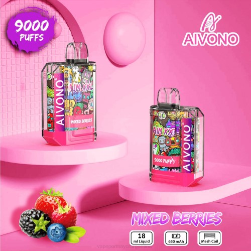 Vape Por Mayor Argentina - Aivono AIM XXL 9000 pegatina boca transparente bayas mixtas 02BD51