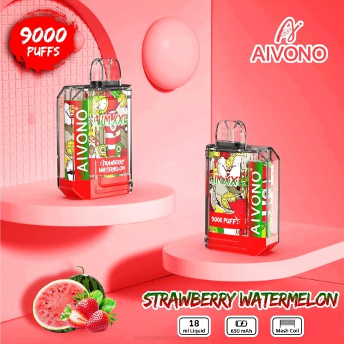 Vaporizador Al Por Mayor - Aivono AIM XXL 9000 pegatina boca transparente sandia fresa 02BD53