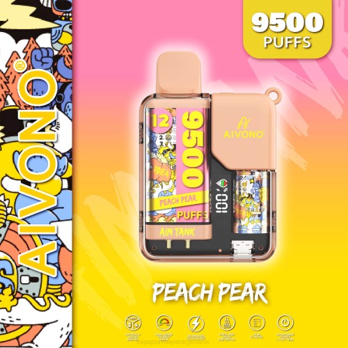 Vape Por Mayor Argentina - Aivono AIM TANK 9500 pera durazno 02BD41