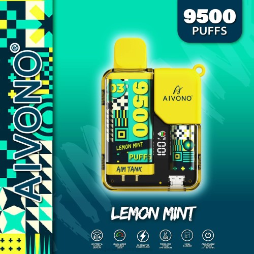Venta De Vaporizadores Al Por Mayor - Aivono AIM TANK 9500 menta limon 02BD35