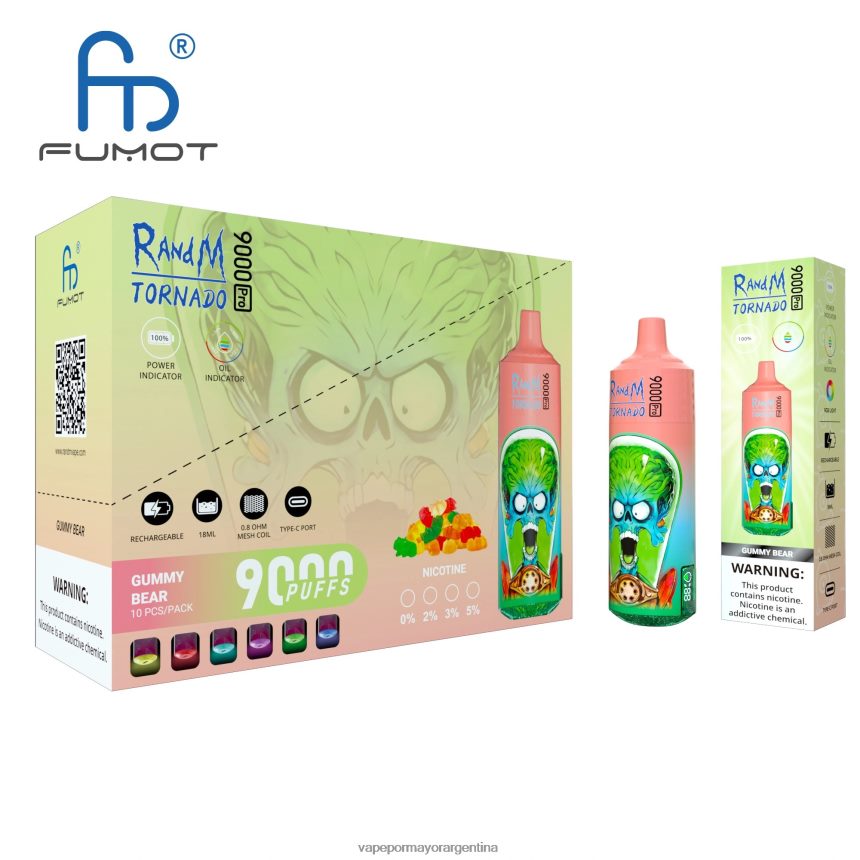 FDLPBF2 desechable - Vaporizador Desechable Al Por Mayor RandM Tornado 9000 5%