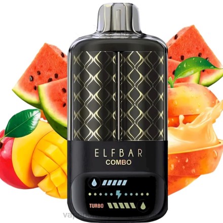 Vapeo Al Por Mayor - Elf Bar Combo 25000 melocotón, mango y sandía J4606