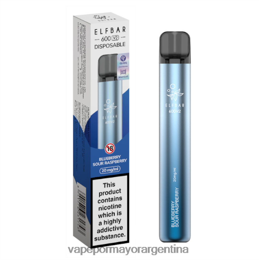 FDLPBF278 arándano frambuesa agria - Vape Recargable ELFBAR 600V2 20 mg