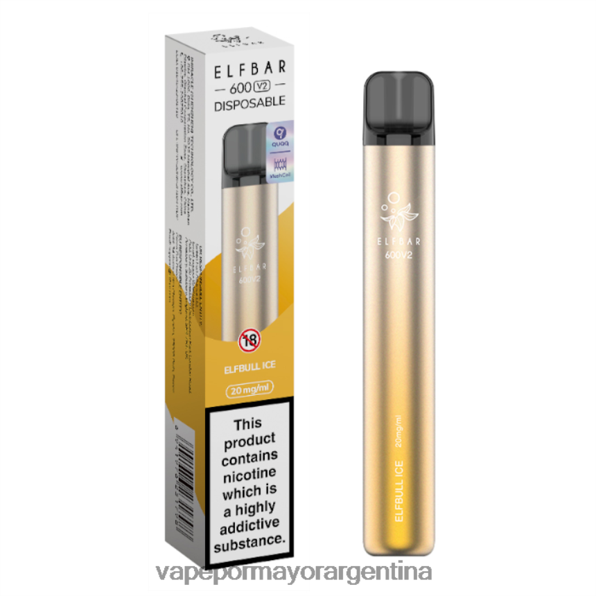 FDLPBF282 hielo toro elfo - Vaporizador Desechable Al Por Mayor ELFBAR 600V2 20 mg