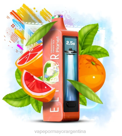 Distribuidor Vapeo Al Por Mayor - Elf Bar Planet 25000 té verde de pomelo J46017