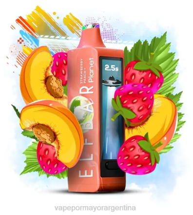 Tienda De Vapeo Al Por Mayor - Elf Bar Planet 25000 durazno fresa J46028