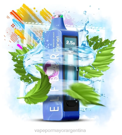 Tienda De Vapeo Al Por Mayor - Elf Bar Planet 25000 menta brisa marina J46018