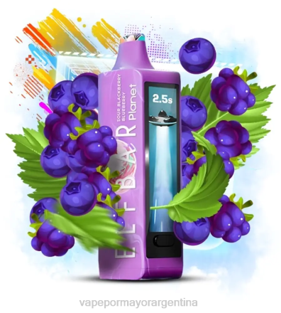 Vape Argentina - Elf Bar Planet 25000 mora agria arándano J46022