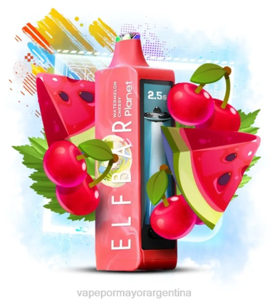 Vape Por Mayor Argentina - Elf Bar Planet 25000 cereza sandia J46021