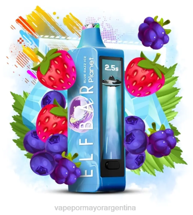Venta De Vaporizadores Al Por Mayor - Elf Bar Planet 25000 hielo azul J46015