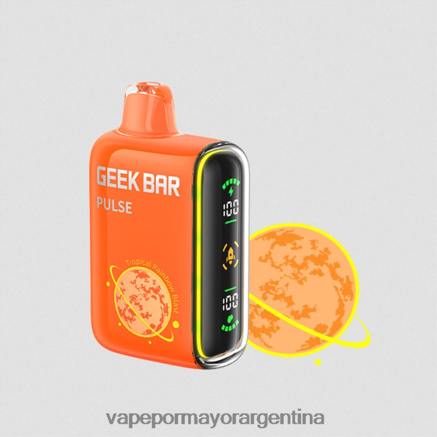 FDLPBF78 explosión del arco iris tropical - Vape Recargable GEEK BAR Pulse edición planeta 7500 inhalaciones/15000 inhalaciones