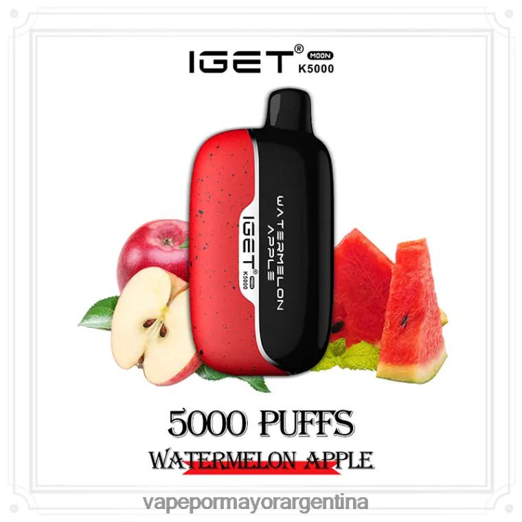 Vapeo Al Por Mayor - IGET Moon k5000 X6HR4V6 manzana sandia