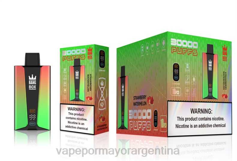 Distribuidor Vapeo Al Por Mayor - Bang Box Pantalla inteligente de 30000 inhalaciones sandia fresa 8B6075
