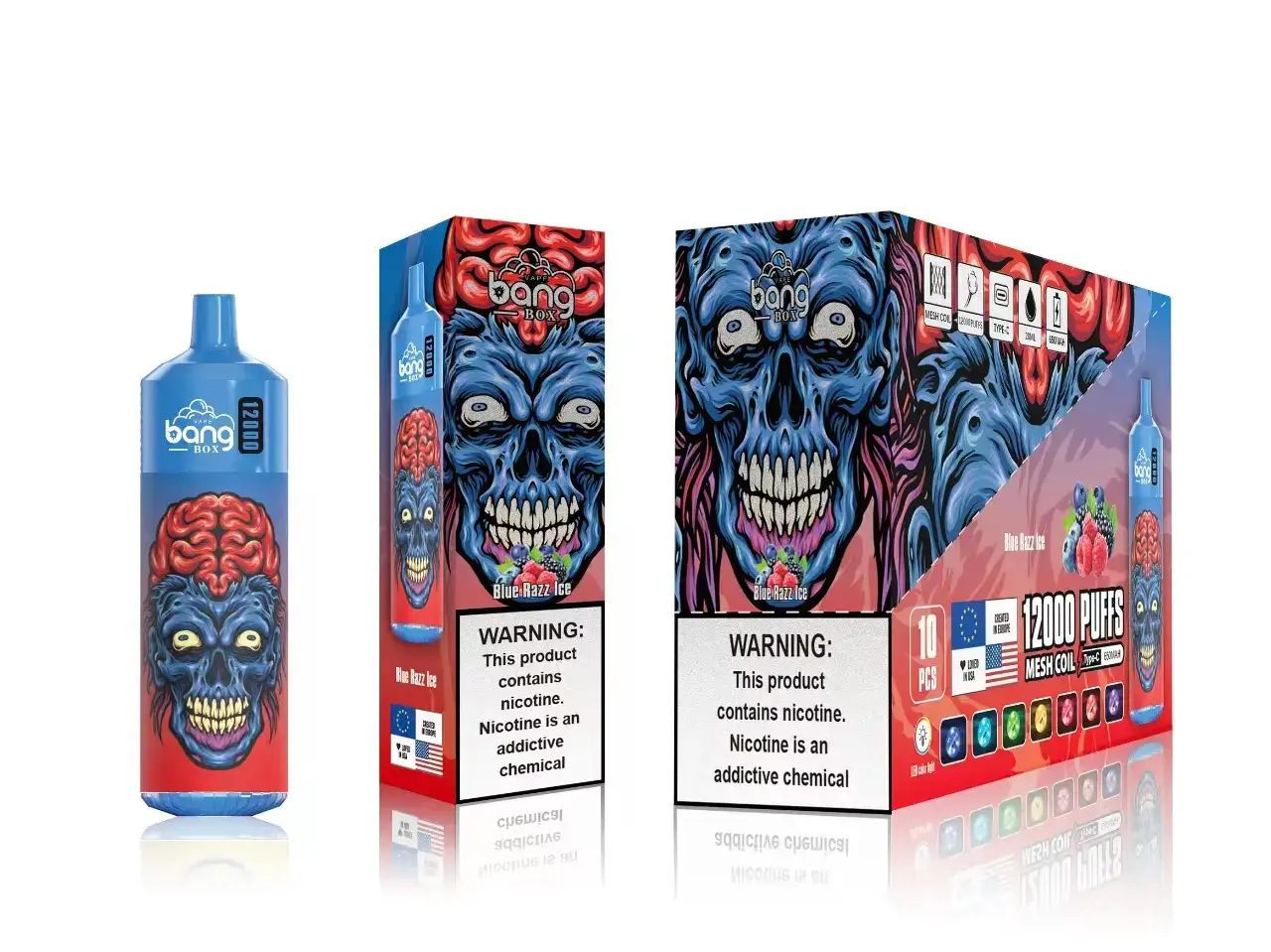 FDLPBF117 hielo azul - Productos De Vapeo Al Por Mayor Bang Box 12000 bocanadas