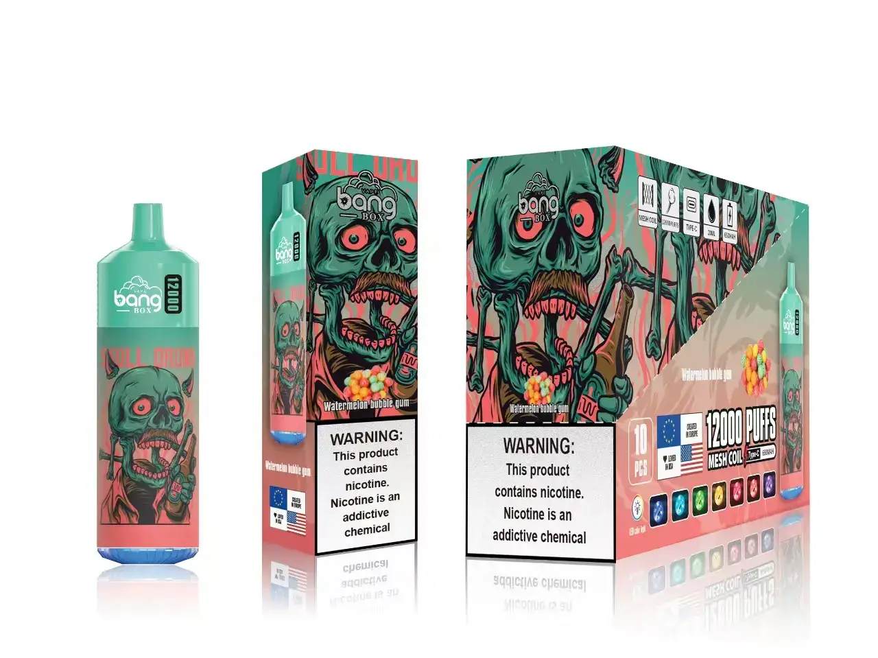 FDLPBF119 chicle de sandía - Vape Por Mayor Argentina Bang Box 12000 bocanadas