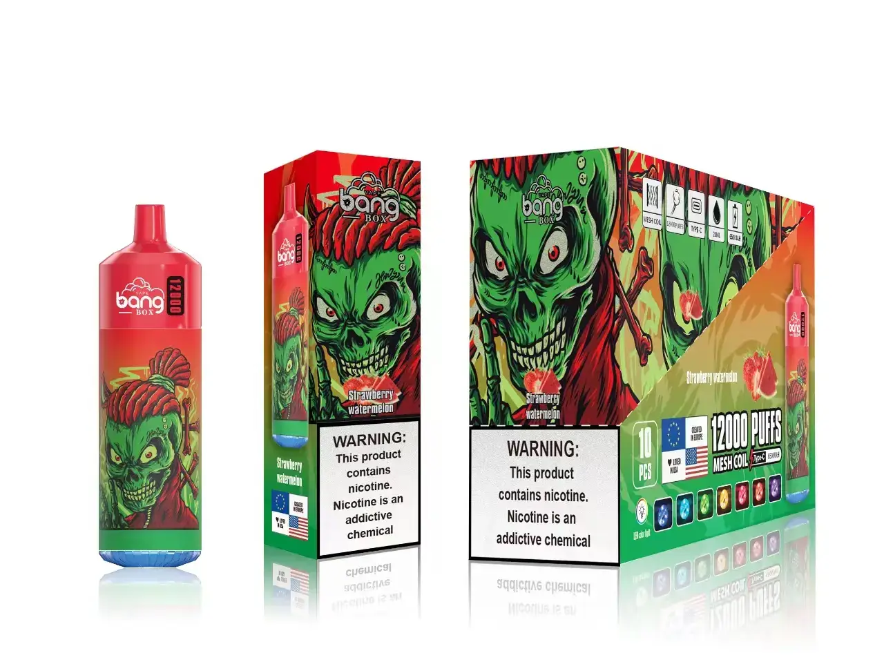 FDLPBF121 sandia fresa - Vaporizador Al Por Mayor Bang Box 12000 bocanadas