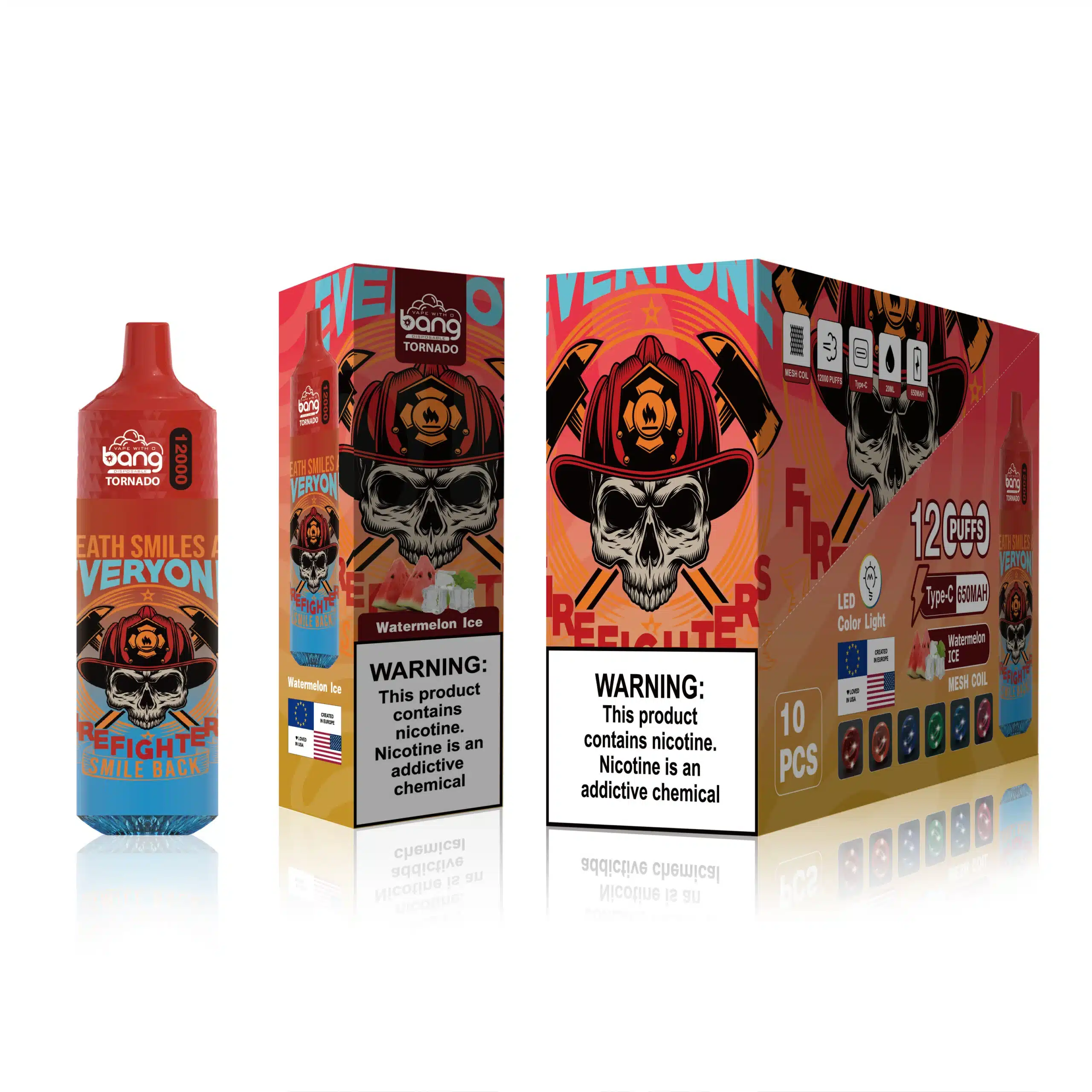 FDLPBF122 hielo de sandia - Vaporizador Desechable Al Por Mayor Bang Box 12000 bocanadas