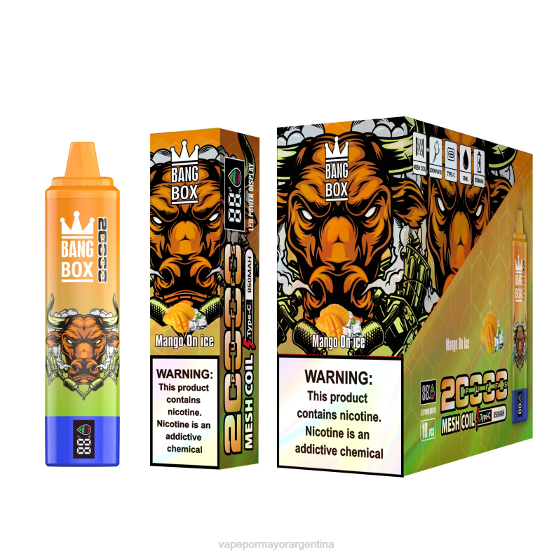Productos De Vapeo Al Por Mayor - Bang Box 20000 mango en hielo 8B6054