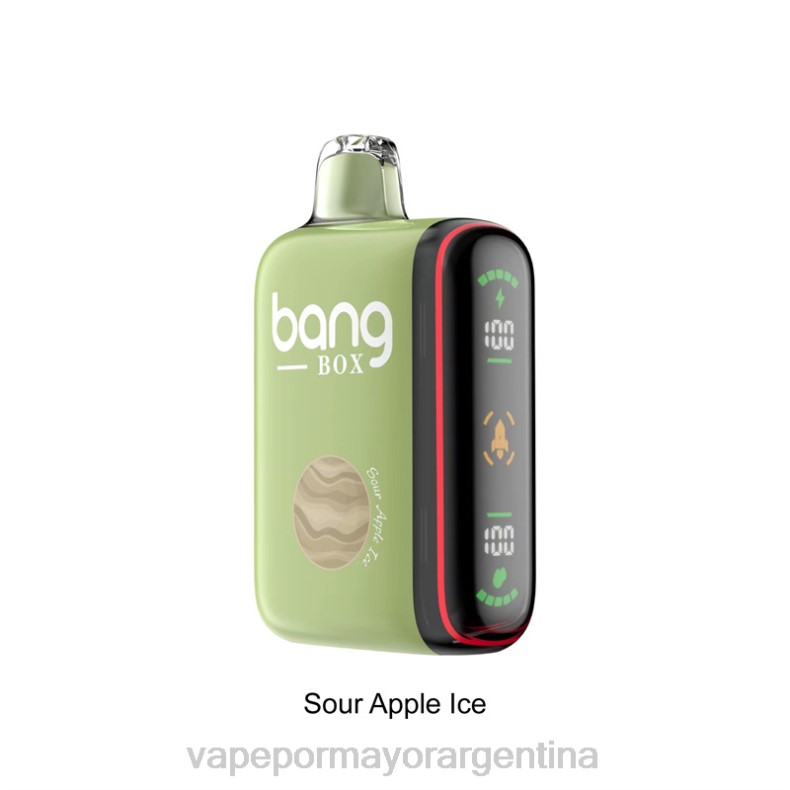 Tienda De Vapeo Al Por Mayor - Bang Box Pantalla de potencia inteligente de 9000-18000 inhalaciones hielo de manzana agria 8B6028