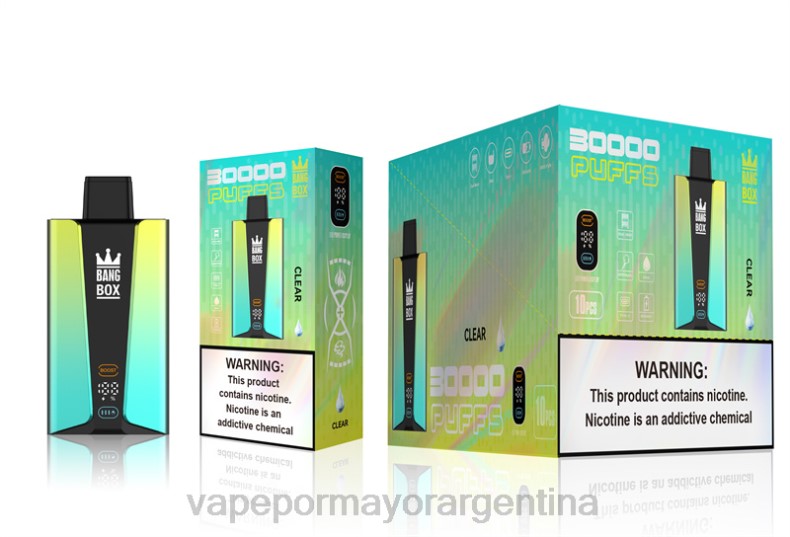 Tienda De Vapeo Al Por Mayor - Bang Box Pantalla inteligente de 30000 inhalaciones claro 8B6076