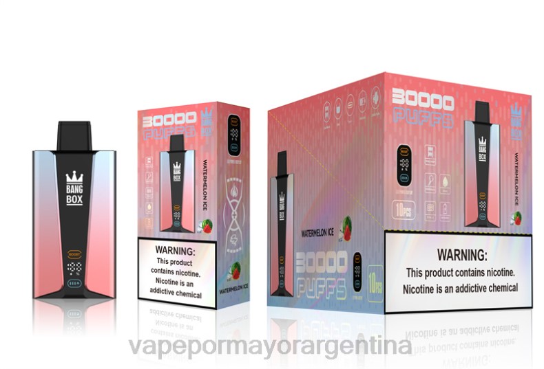 Tienda De Vapeo Al Por Mayor - Bang Box Pantalla inteligente de 30000 inhalaciones hielo de sandia 8B6086