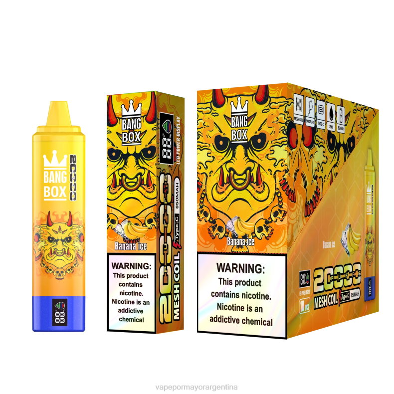 Vape Argentina - Bang Box 20000 hielo de plátano 8B6057