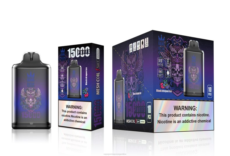 Vape Argentina - Bang Box s1-15000 bocanadas hielo del dragón negro 8B60110