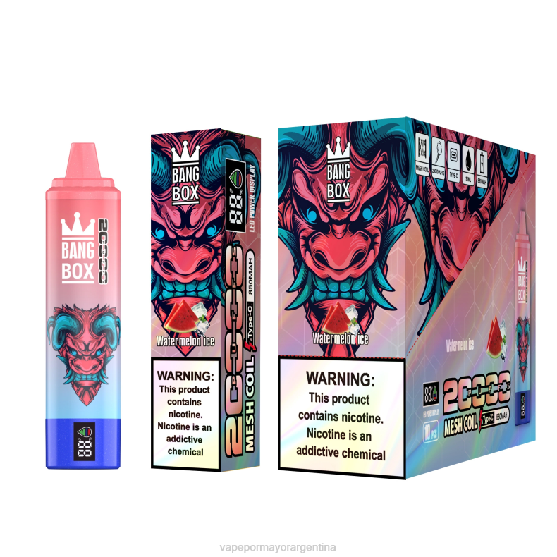 Vape Por Mayor Argentina - Bang Box 20000 hielo de sandia 8B6056